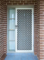 Diamond Grille door at front of home